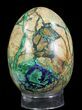 Polished Azurite & Malachite Egg - Peru #65081-1